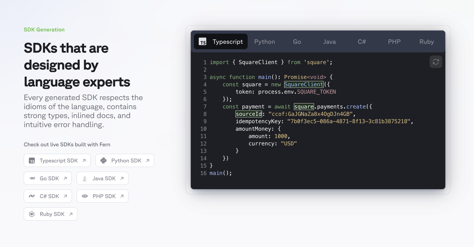 Média Fougère - Docs et SDK instantanés pour votre API 3