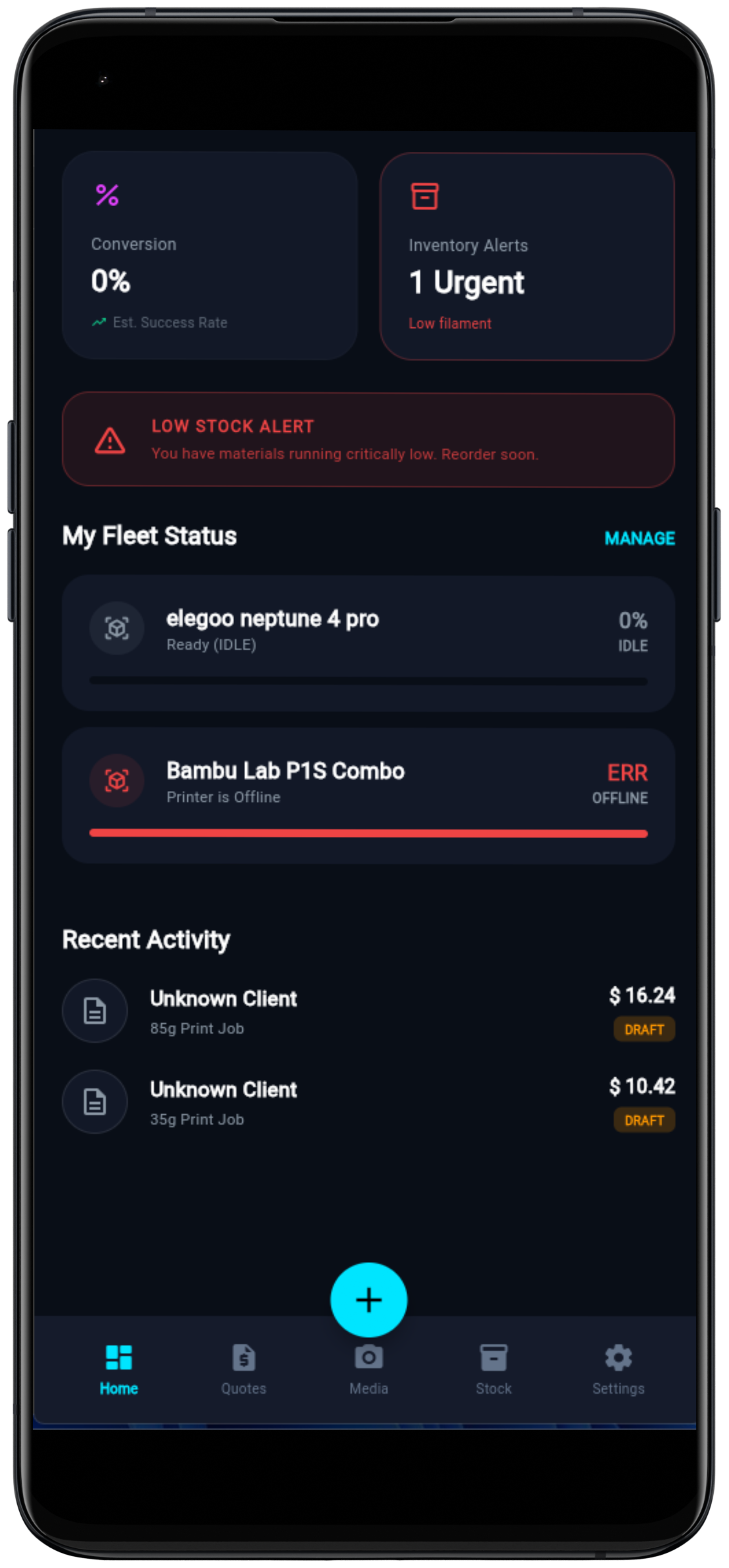 3D Print Pro: Cost & Fleet Manager gallery image
