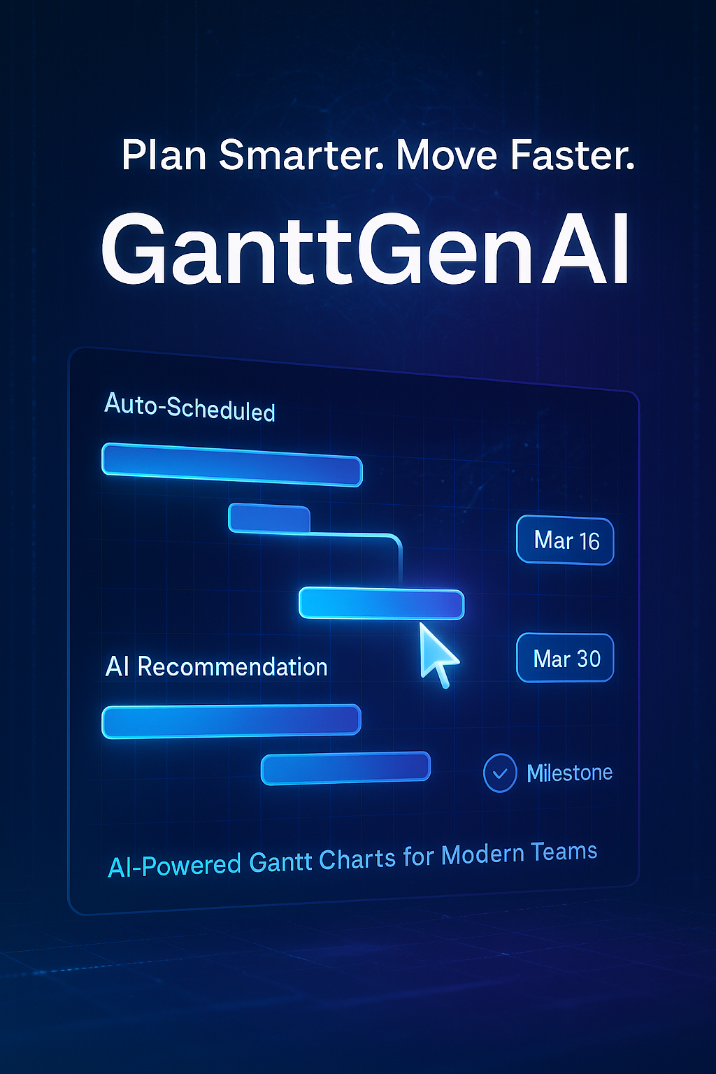 Ganttgen AI 베타 런칭 - AI를 사용하여 간트 차트를 쉽고 빠르게 생성합니다 미디어 1