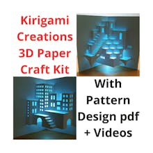 Kirigami Creations: 3D Paper Craft Kit gallery image