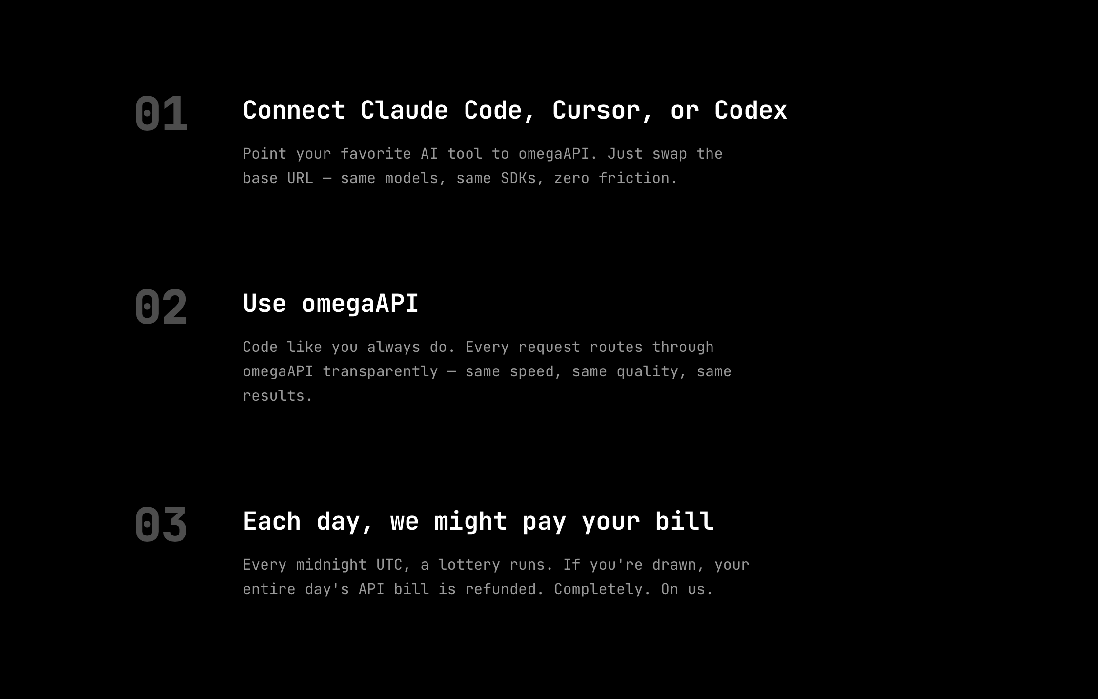 OmegaAPI gallery image