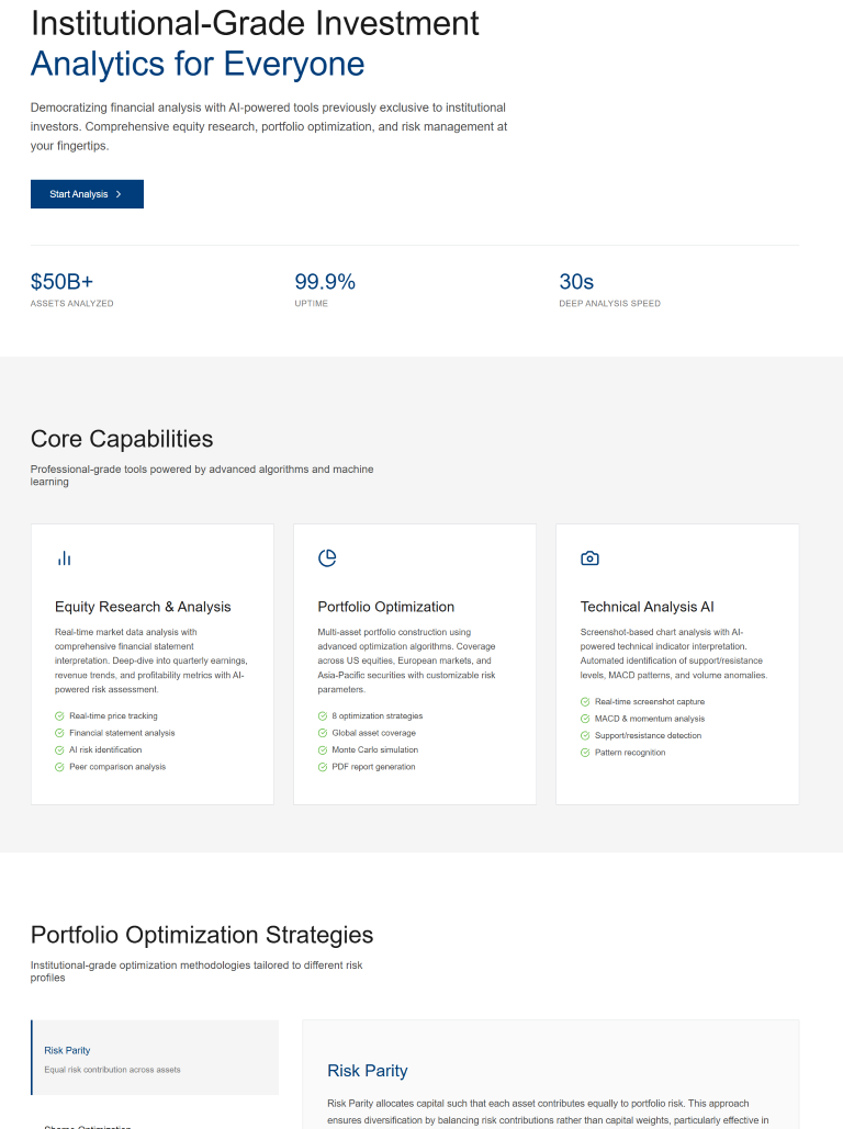 Média Alphashout - Analyse d'investissement de qualité institutionnelle 2
