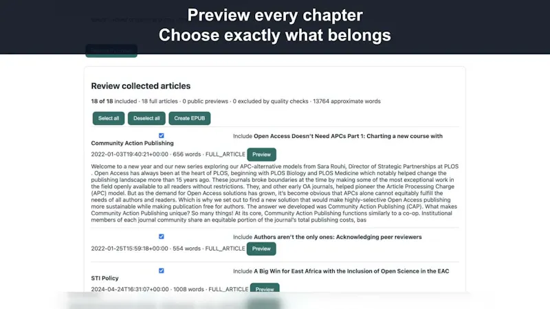 BlogToBook screenshot 1 (video preview)