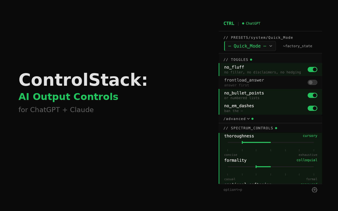 ControlStack gallery image
