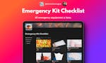 Emergency Kit Checklist image