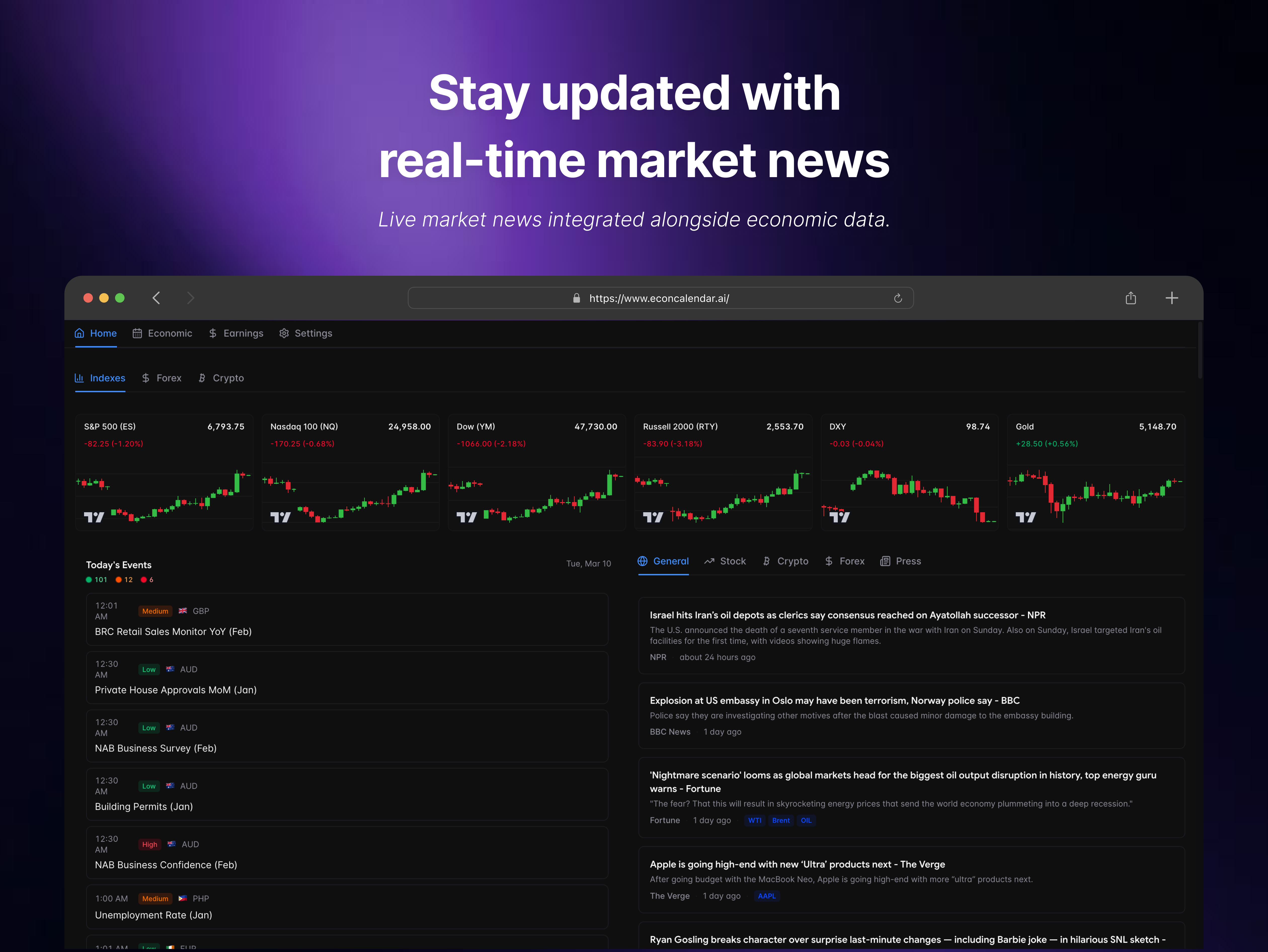 EconCalendar AI gallery image