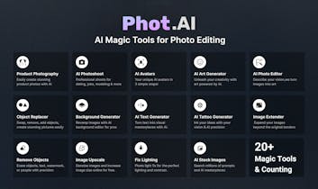 製品写真の例 - Phot.aiの革命的なAIツールを使用して、見事なビジュアルを実現するために製品画像を強化しましょう。