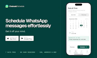 Chatmaid Schedule gallery image