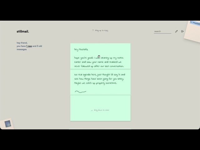 stillmail. gallery image