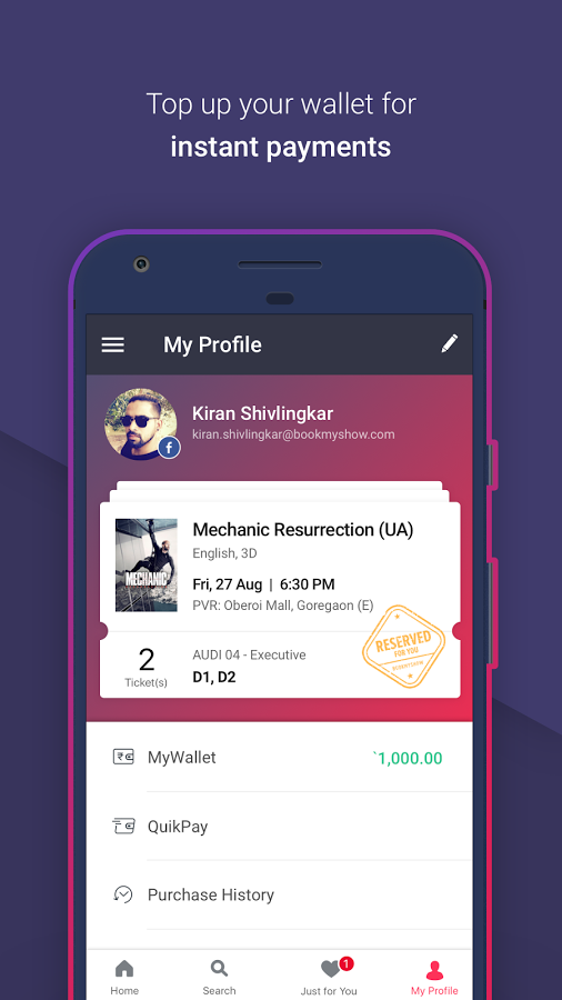 BookMyShow for Android gallery image