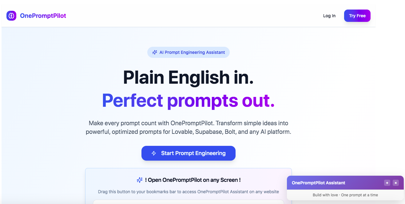 OnePromptPilot media 1