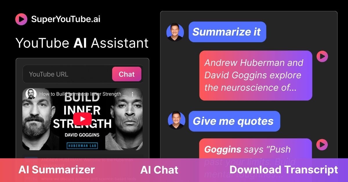 SuperYouTube.ai - แชทสรุปและถอดความวิดีโอ YouTube ใด ๆ ด้วย AI media 1