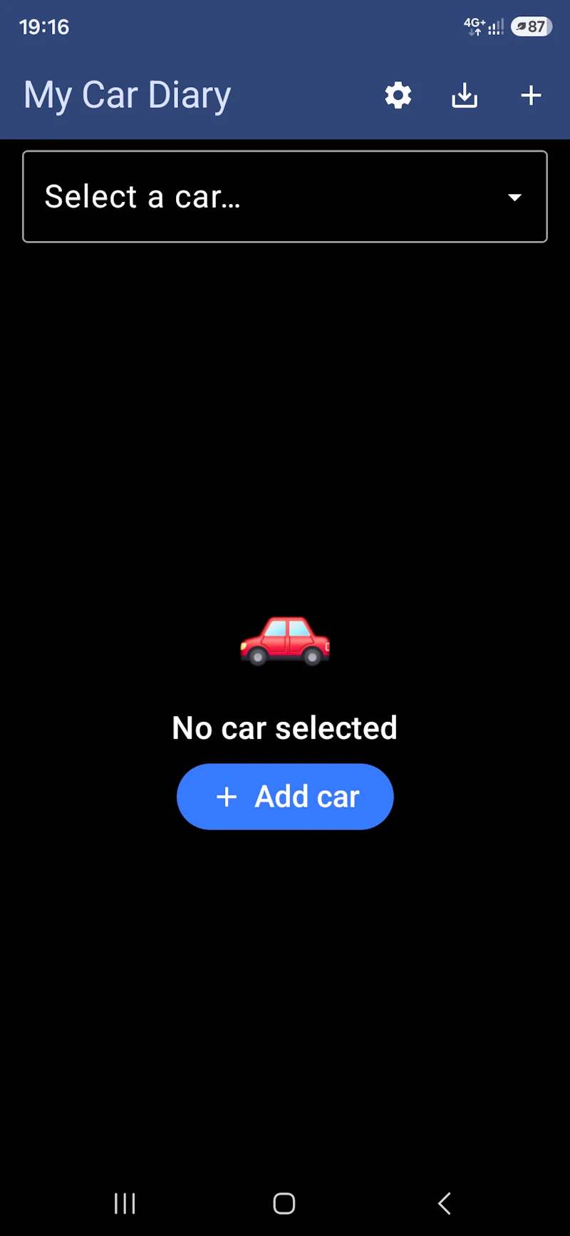 Car Diary – Vehicle Logbook screenshot 1