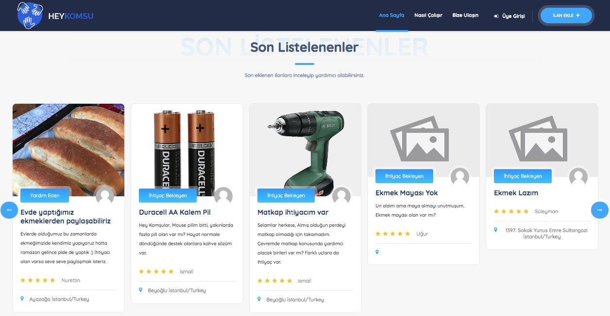 Sharing platform for close neighbors gallery image