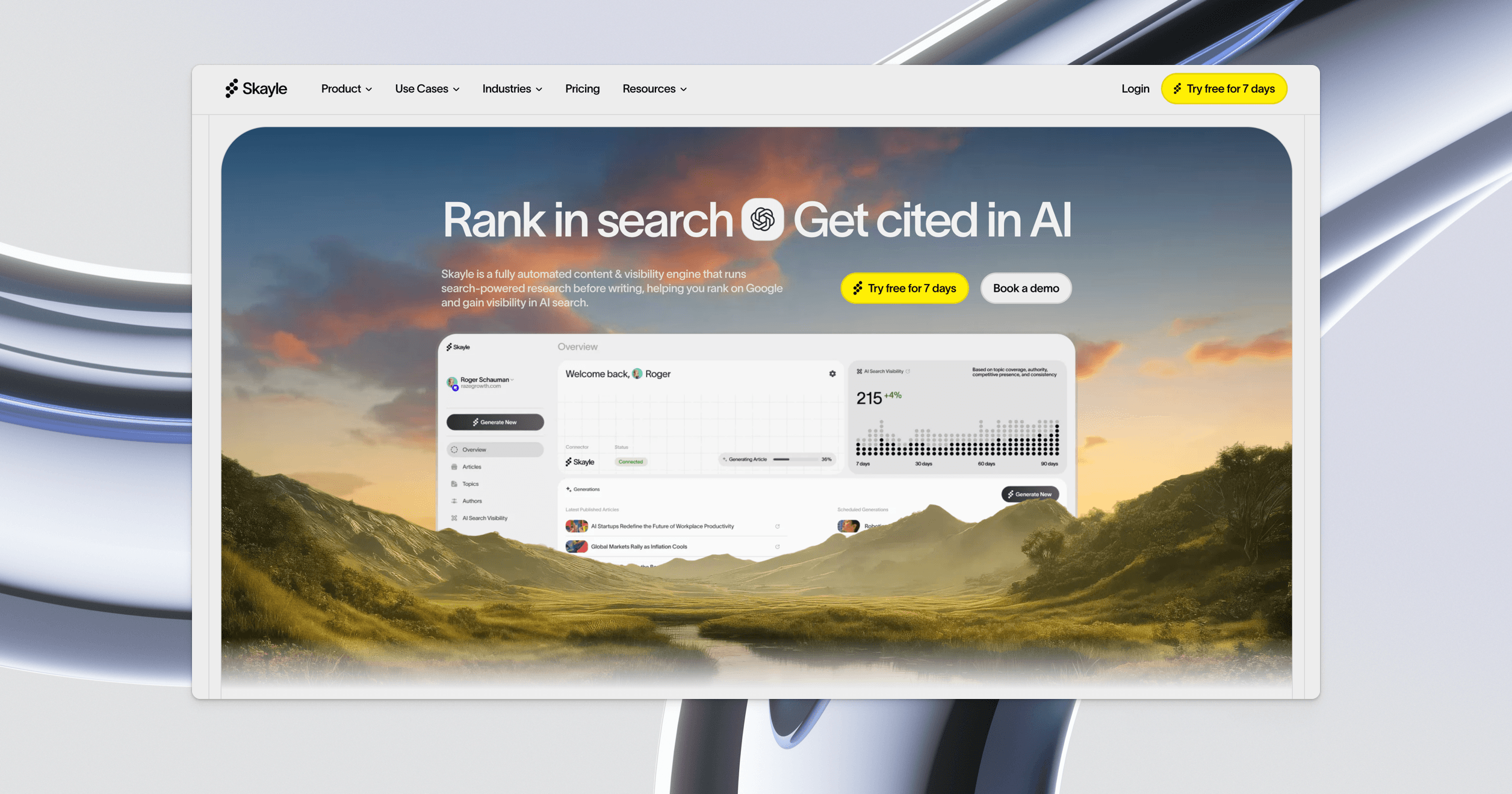 Skayle - Screenshot 4 showing product features and functionality