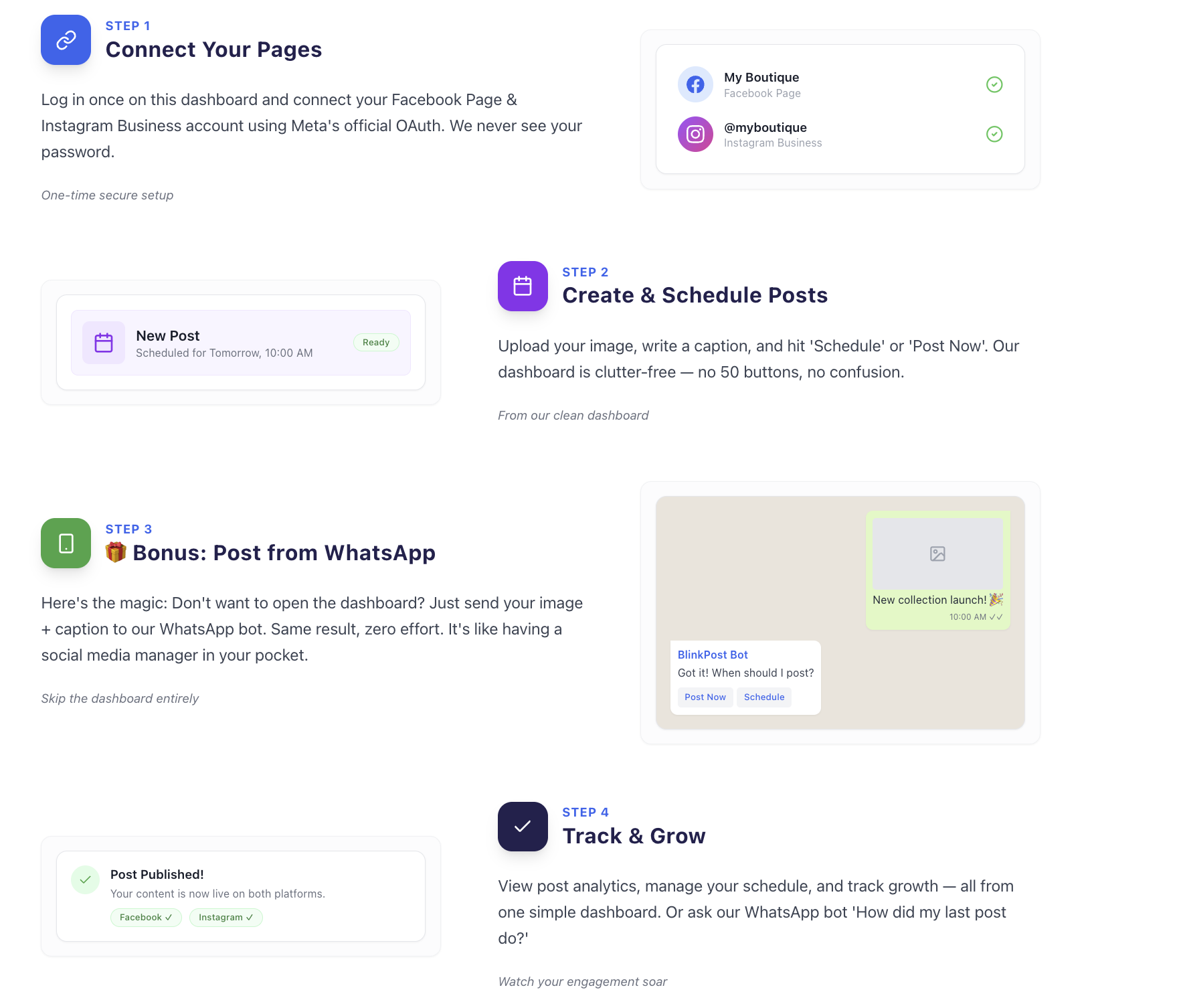 BlinkPost - Screenshot 4 showing product features and functionality