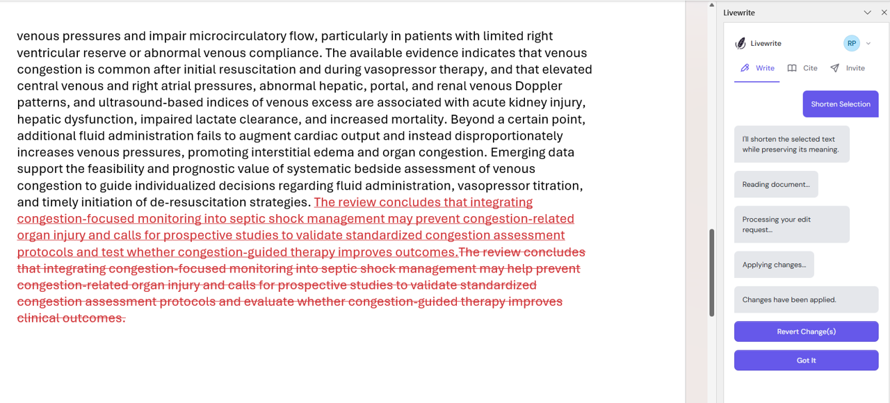 Livewrite - Main product screenshot demonstrating key features and user interface