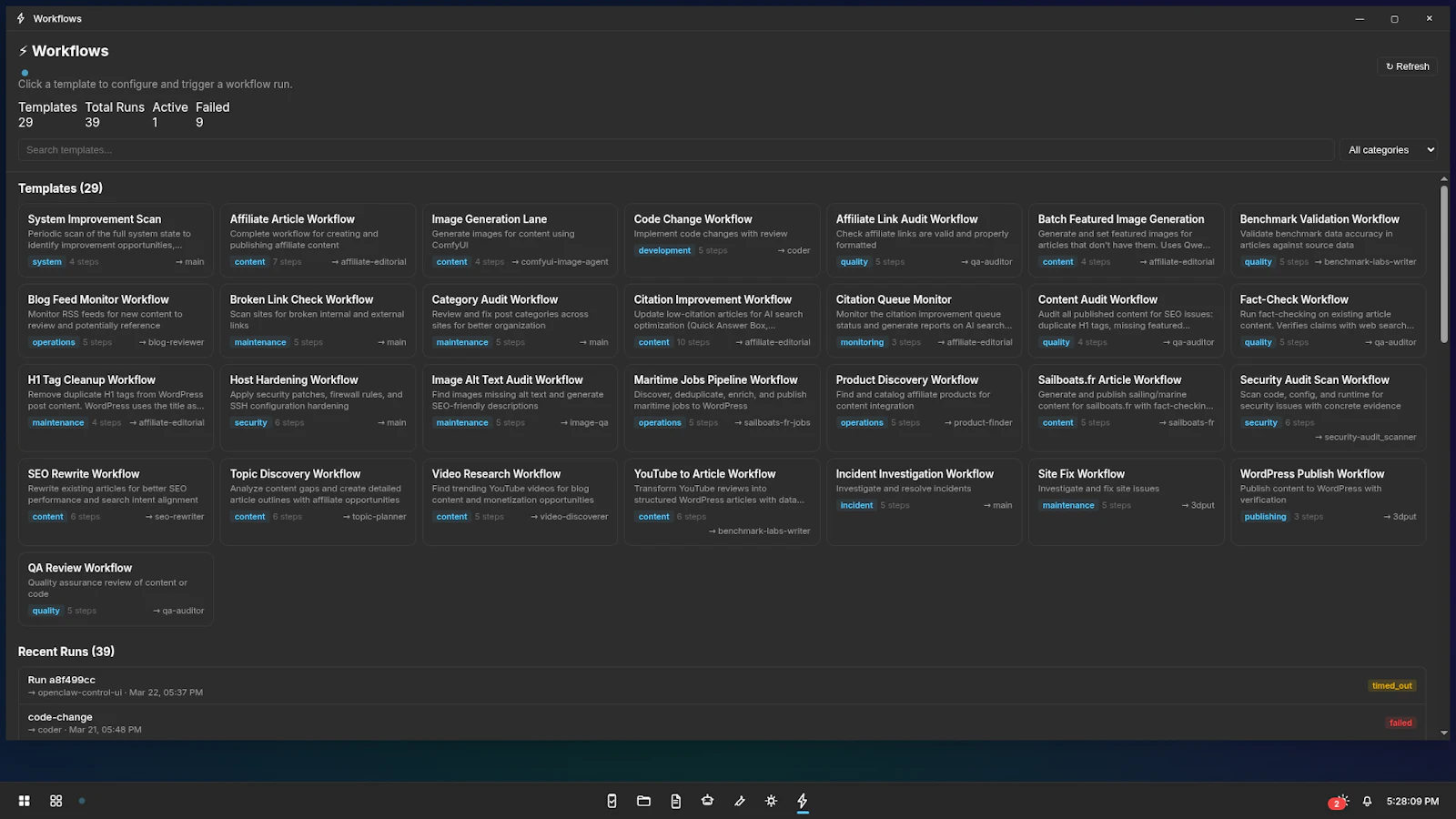 OpenClaw Web Desktop screenshot 2