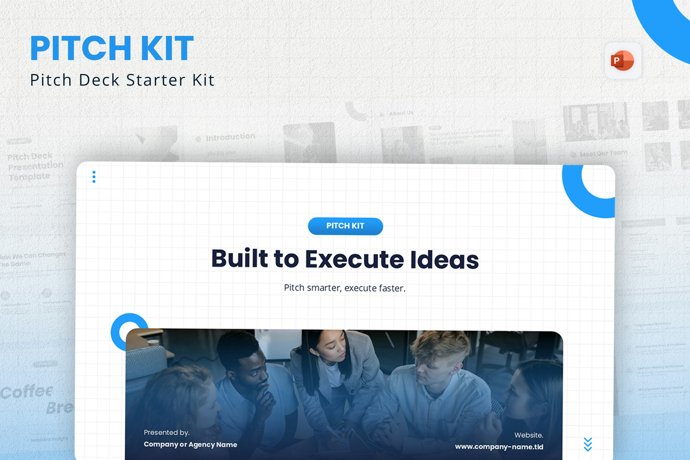 Pitch Kit - Main product screenshot demonstrating key features and user interface