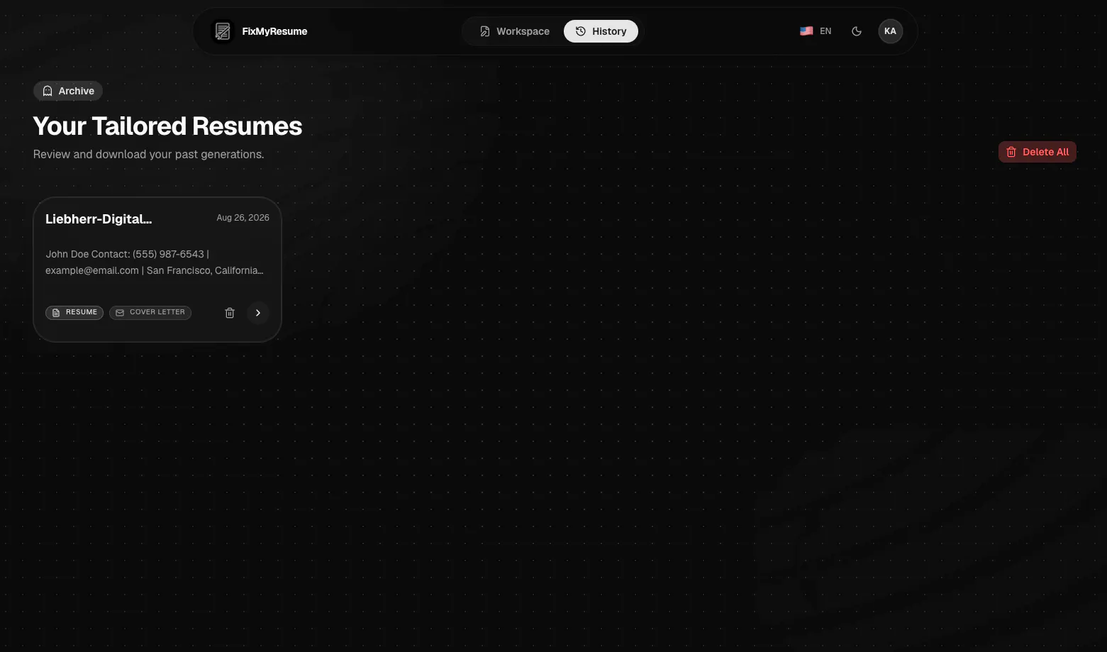 FixMyResume gallery image