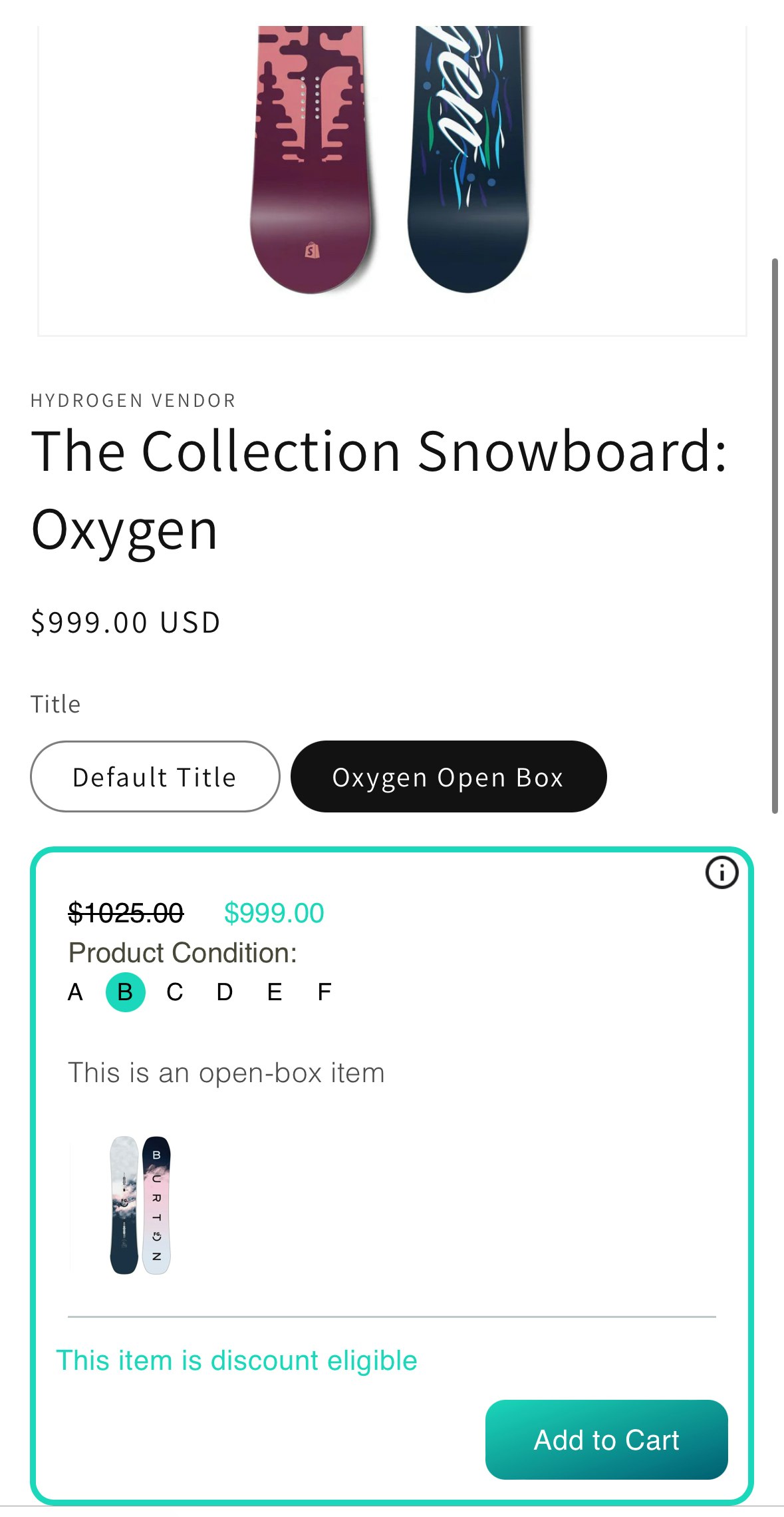 Aplicación de faraón - Vender artículos abiertos en Shopify con un widget integrado media 6