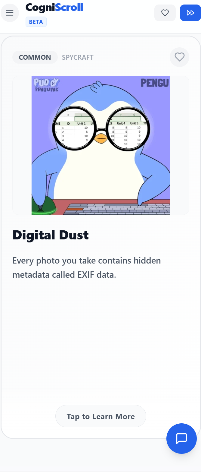 CogniScroll - Screenshot 2 showing product features and functionality