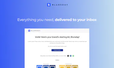Blursday brand book generator gallery image