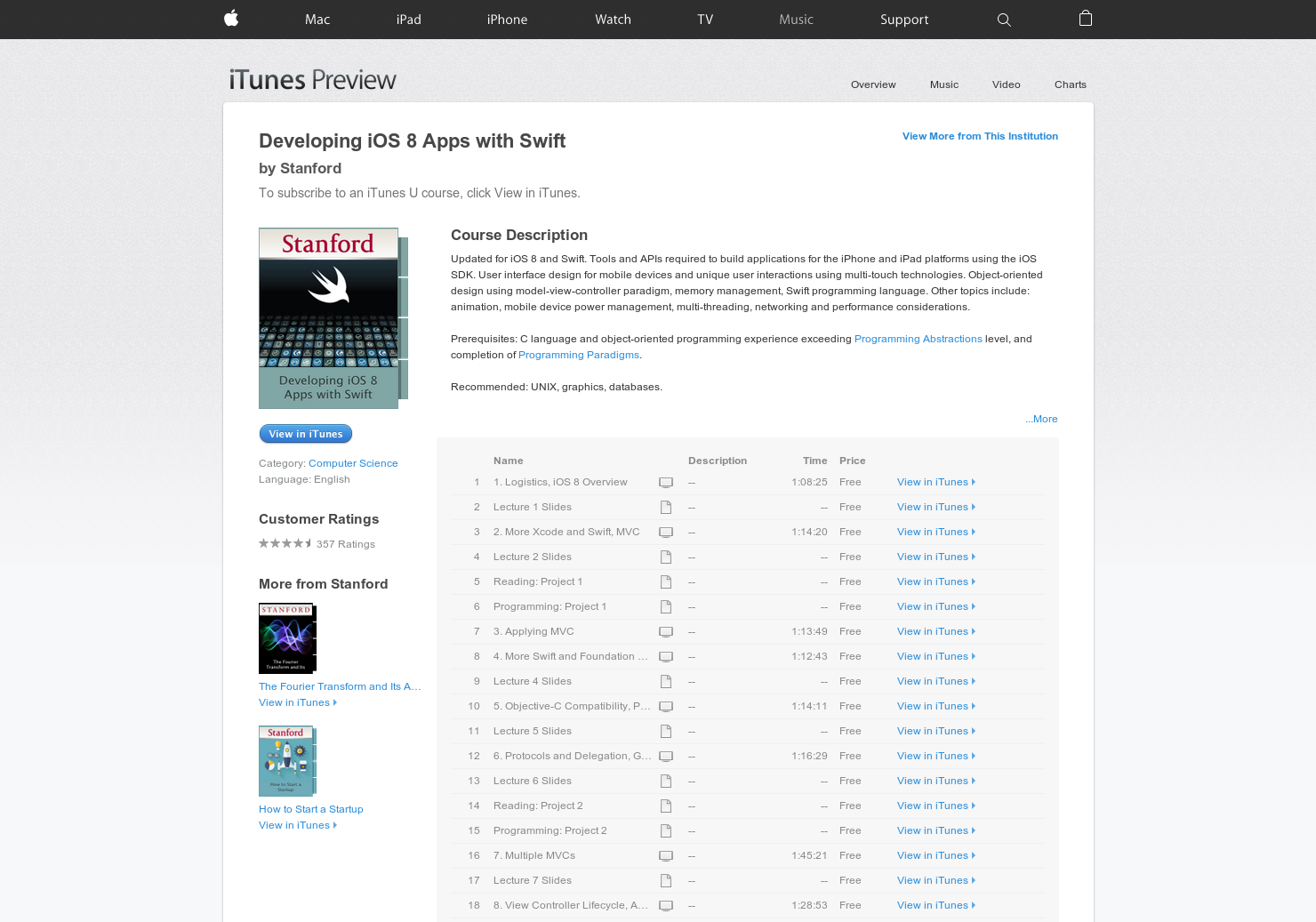 developing ios8 apps with swift stanford