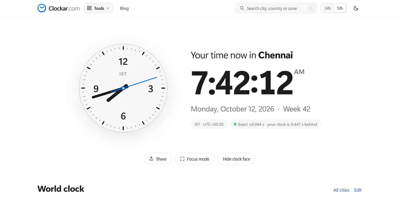 Clockar screenshot 2