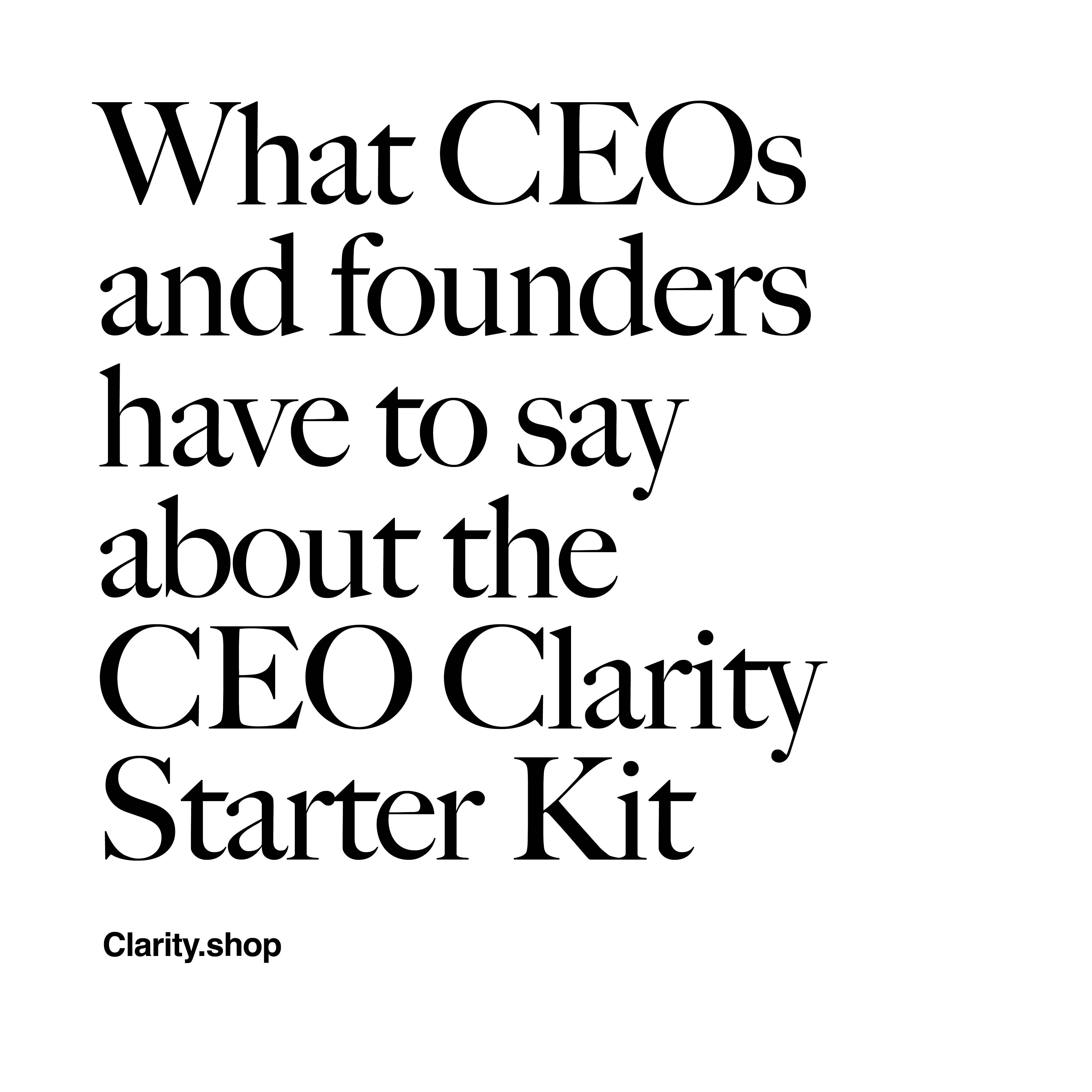The CEO Clarity Starter Kit gallery image