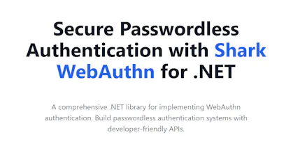 Shark WebAuthn library for .NET gallery image