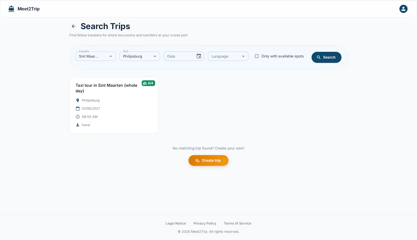 Meet2Trip screenshot 2