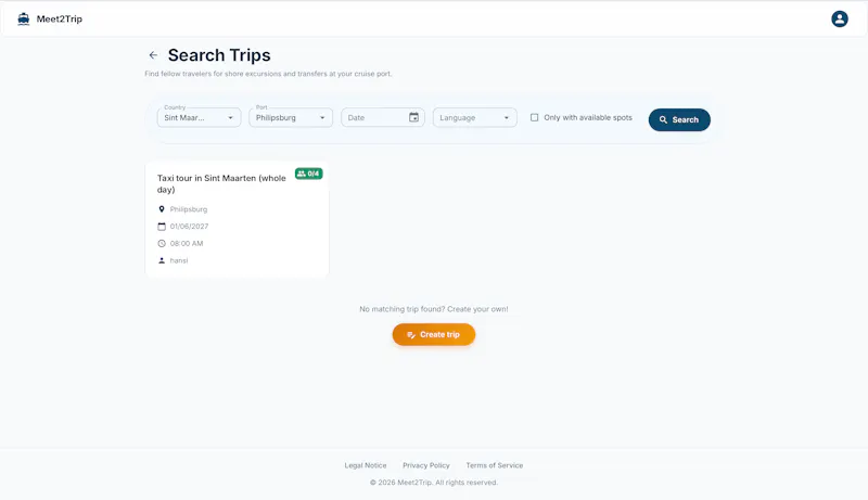 Meet2Trip screenshot 2