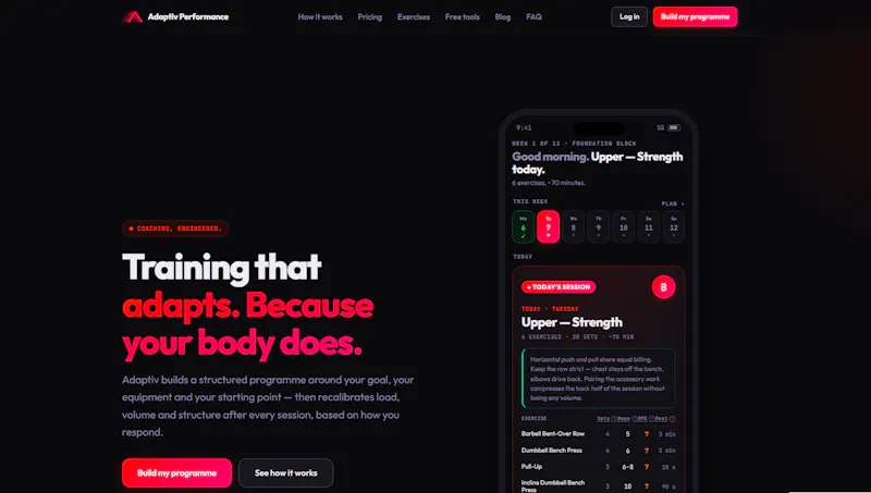 Adaptiv Performance screenshot 1