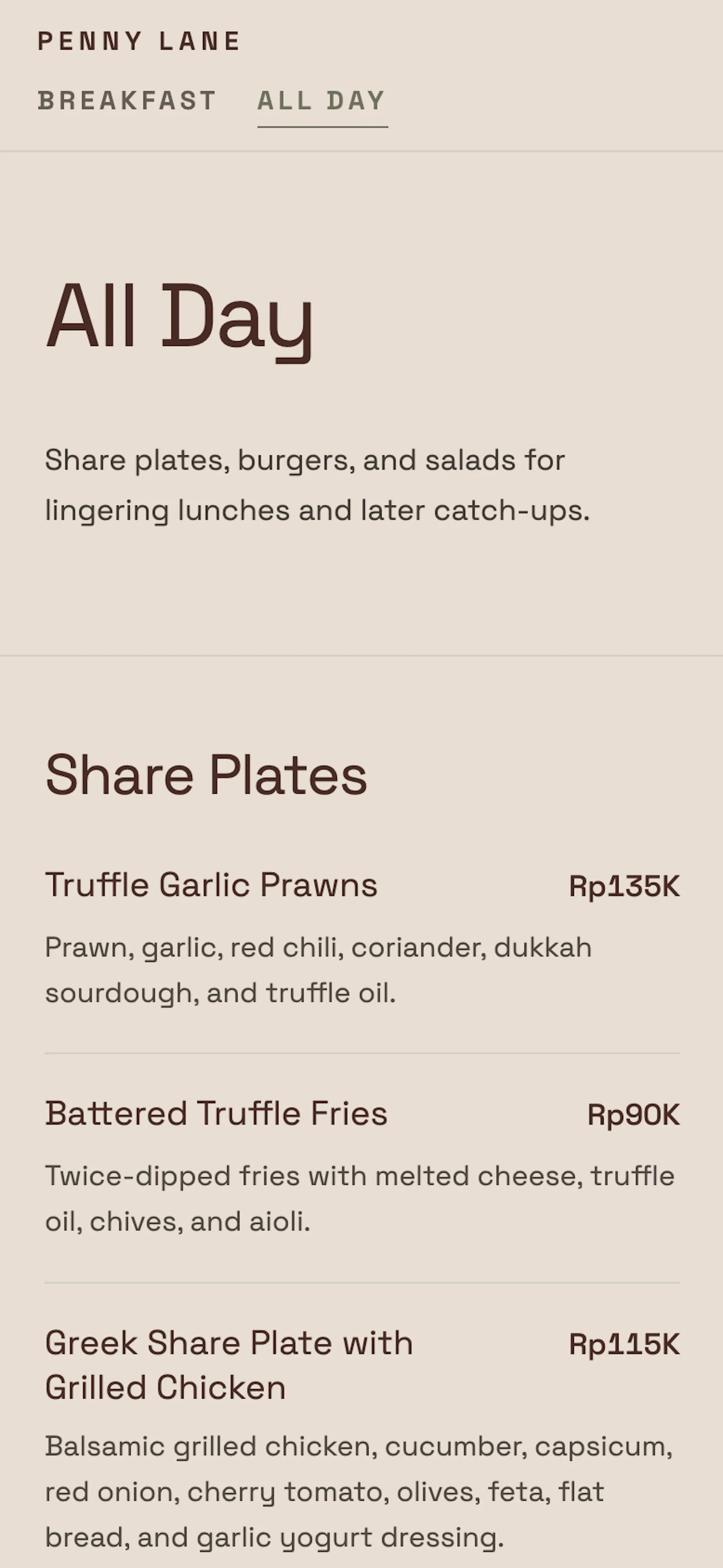 Menu Builder screenshot 3