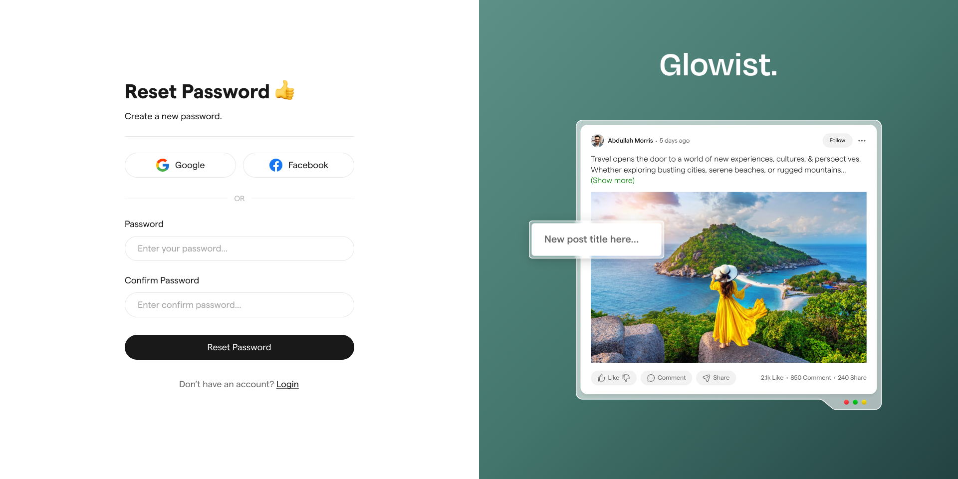 GLOWIS: Templat laman web blog html media 21