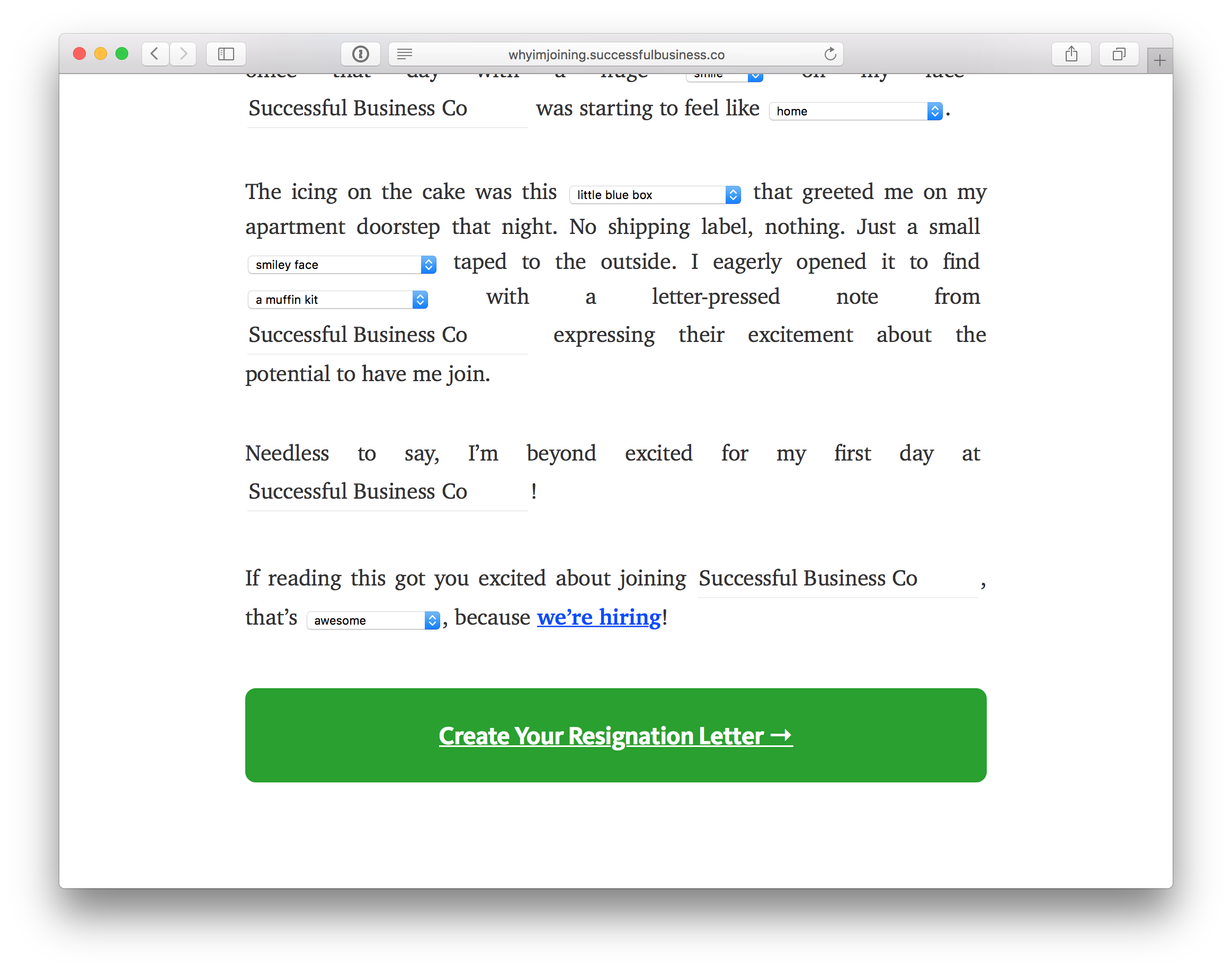 Resignation Letter Generator gallery image