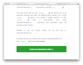 Resignation Letter Generator gallery image