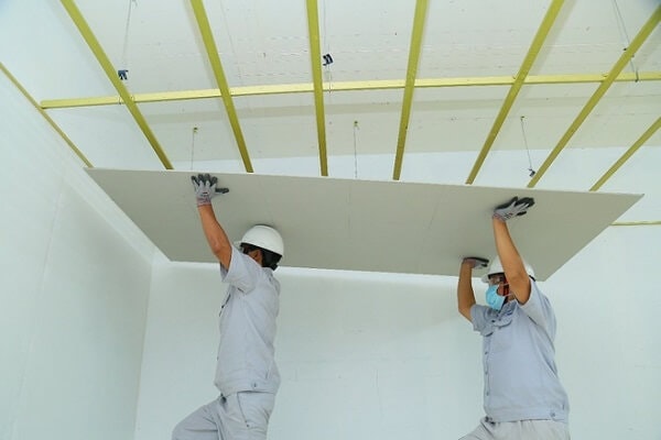 Soffitto in gesso soggiorno