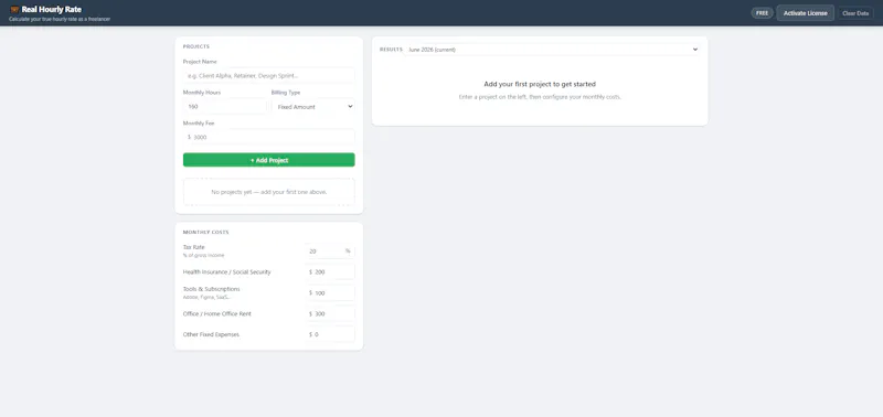 Real Hourly Rate screenshot 1
