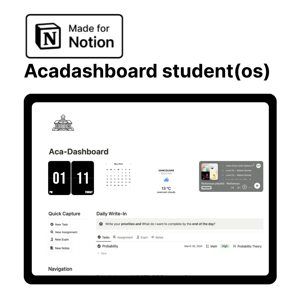 Aca-dashboard (Student OS)