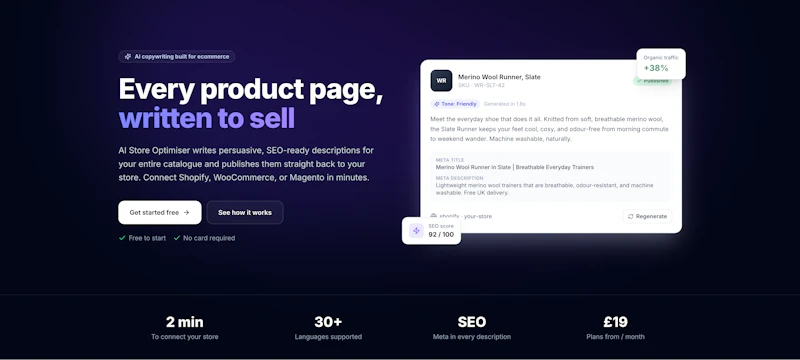 AI Store Optimiser screenshot 1