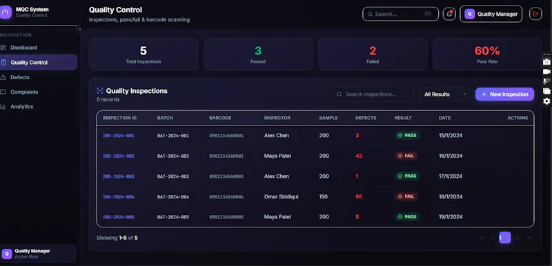  Quality management software   screenshot 2