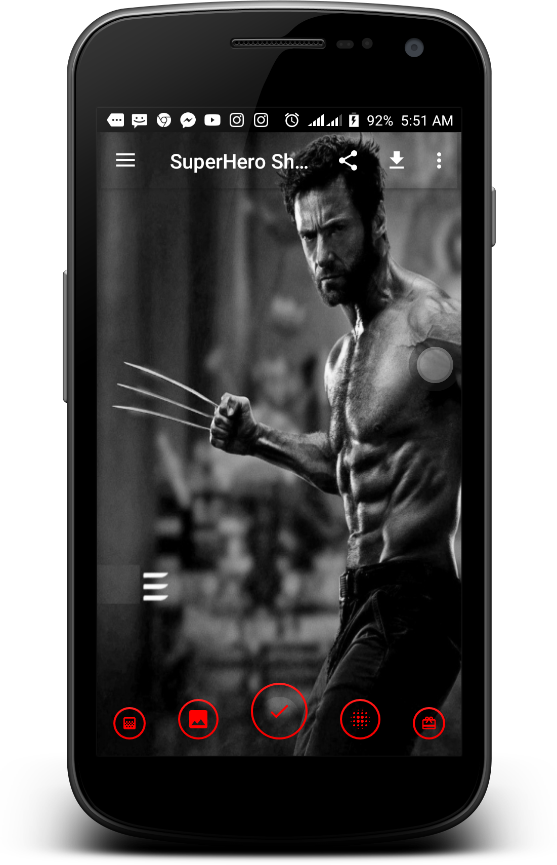 SuperHeroes Wallpaper: Blur it and Black&White it gallery image