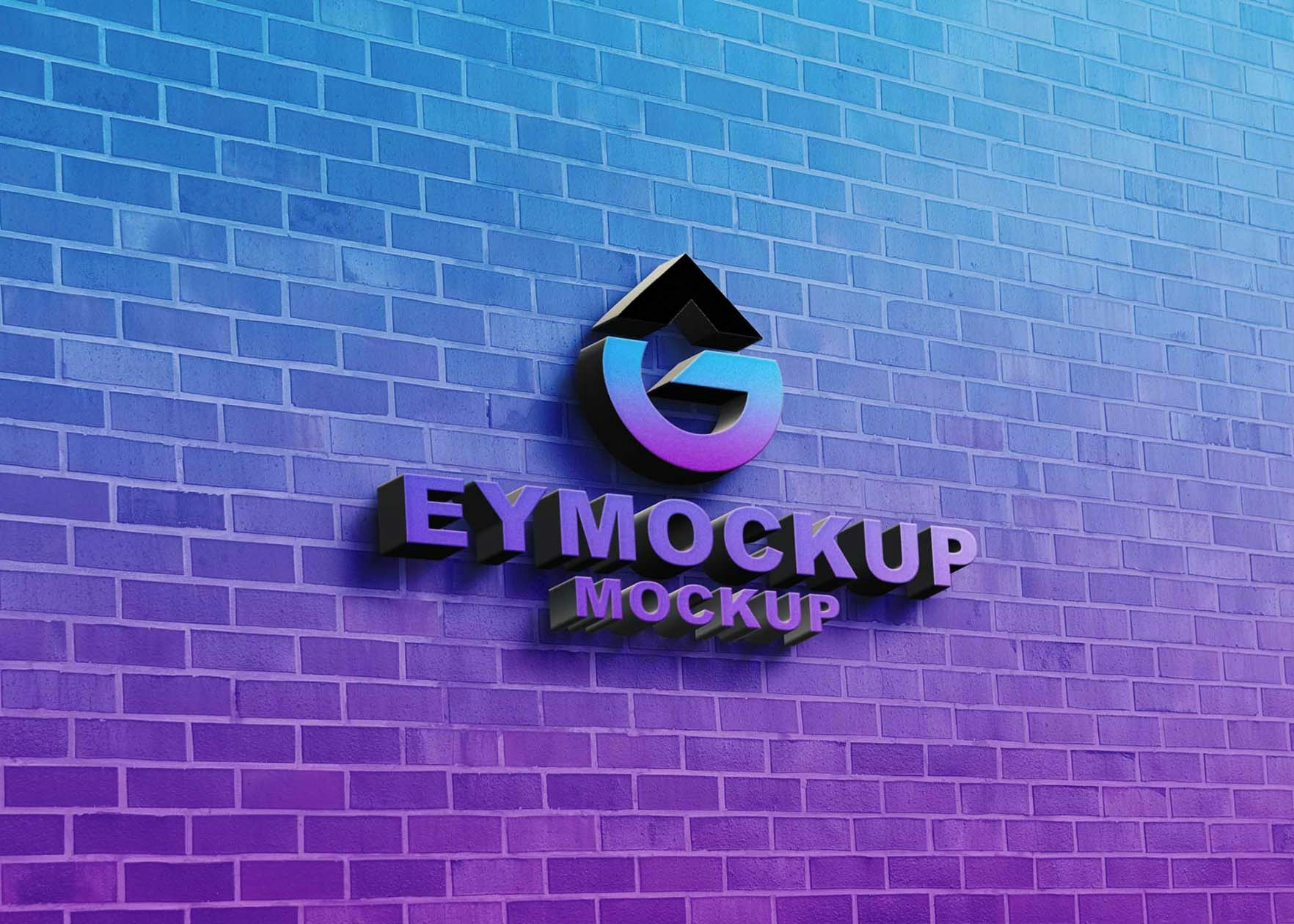 Free 3D Logo Mockup Collection gallery image