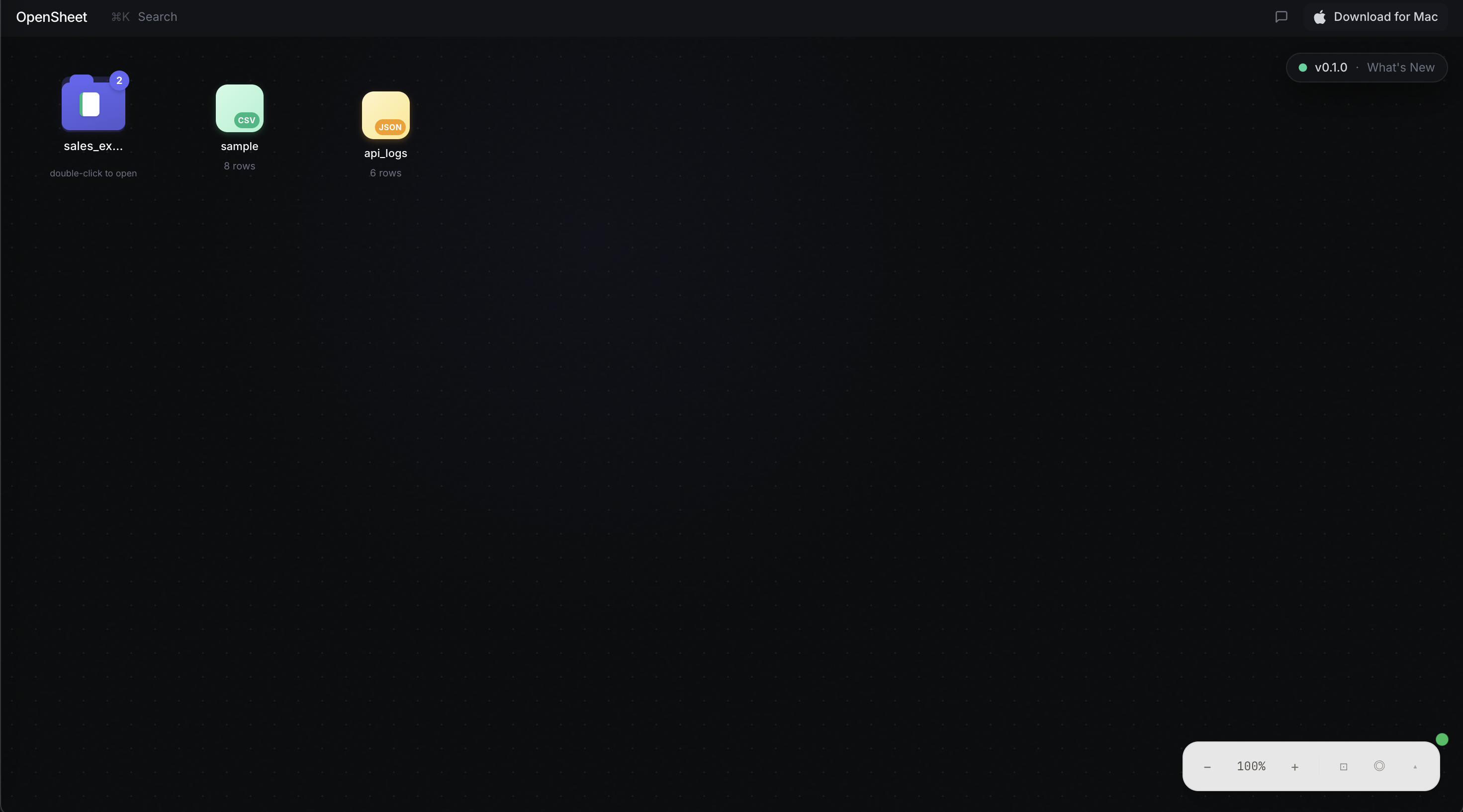 OpenSheet - Screenshot 3 showing product features and functionality