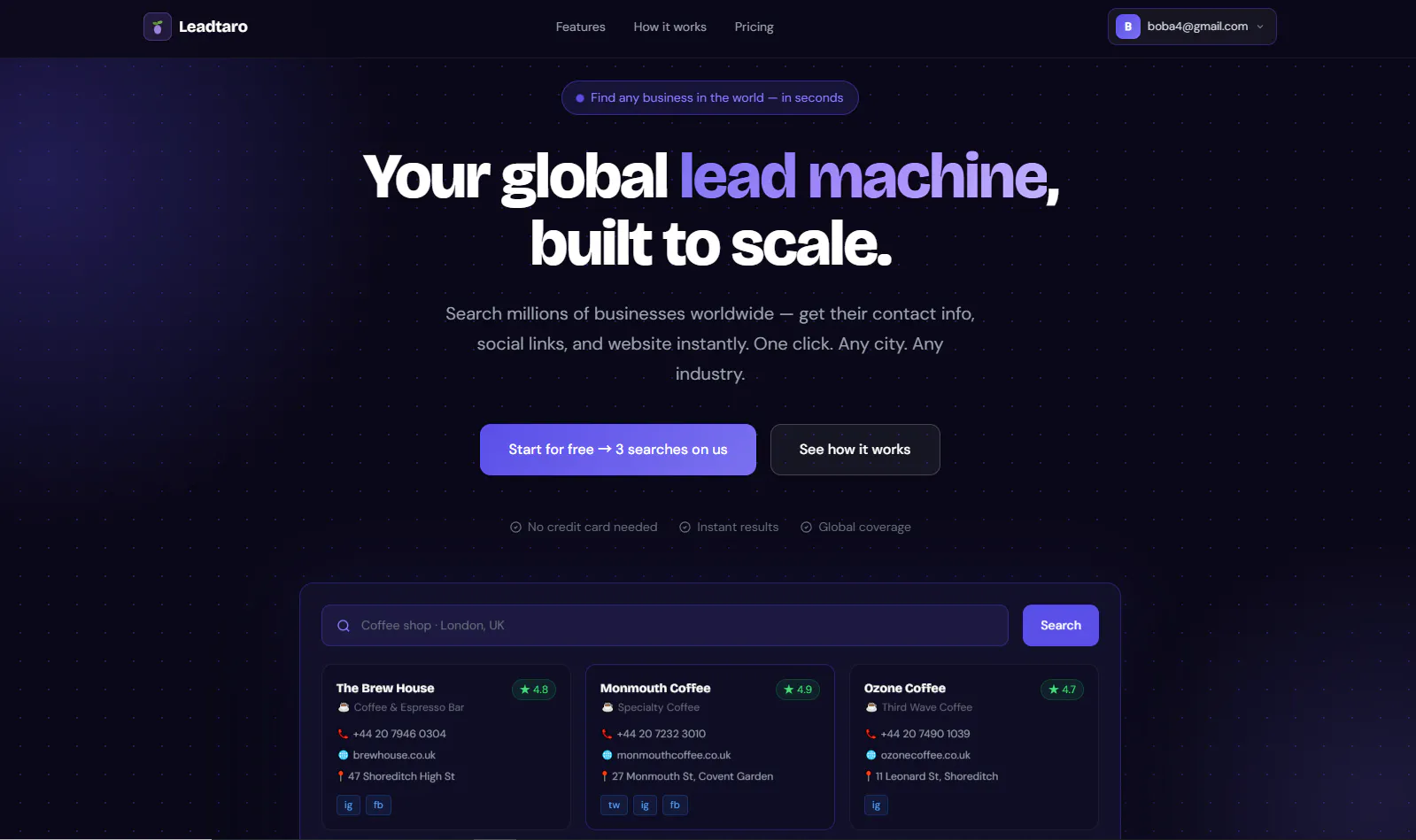 Leadtaro product banner