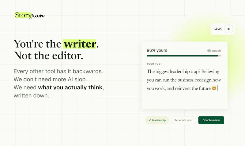 thestory.run screenshot 1