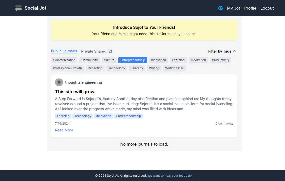 Sojot - Social Jot gallery image