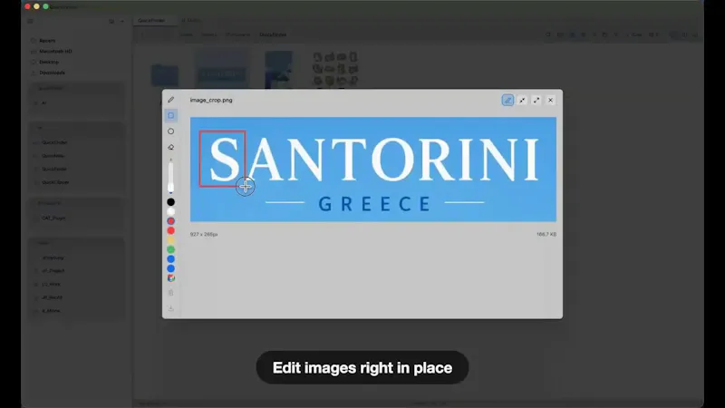 QuickFinder screenshot 1 (video preview)